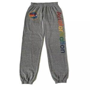 Aviator Nation Gray Rainbow Logo Joggers